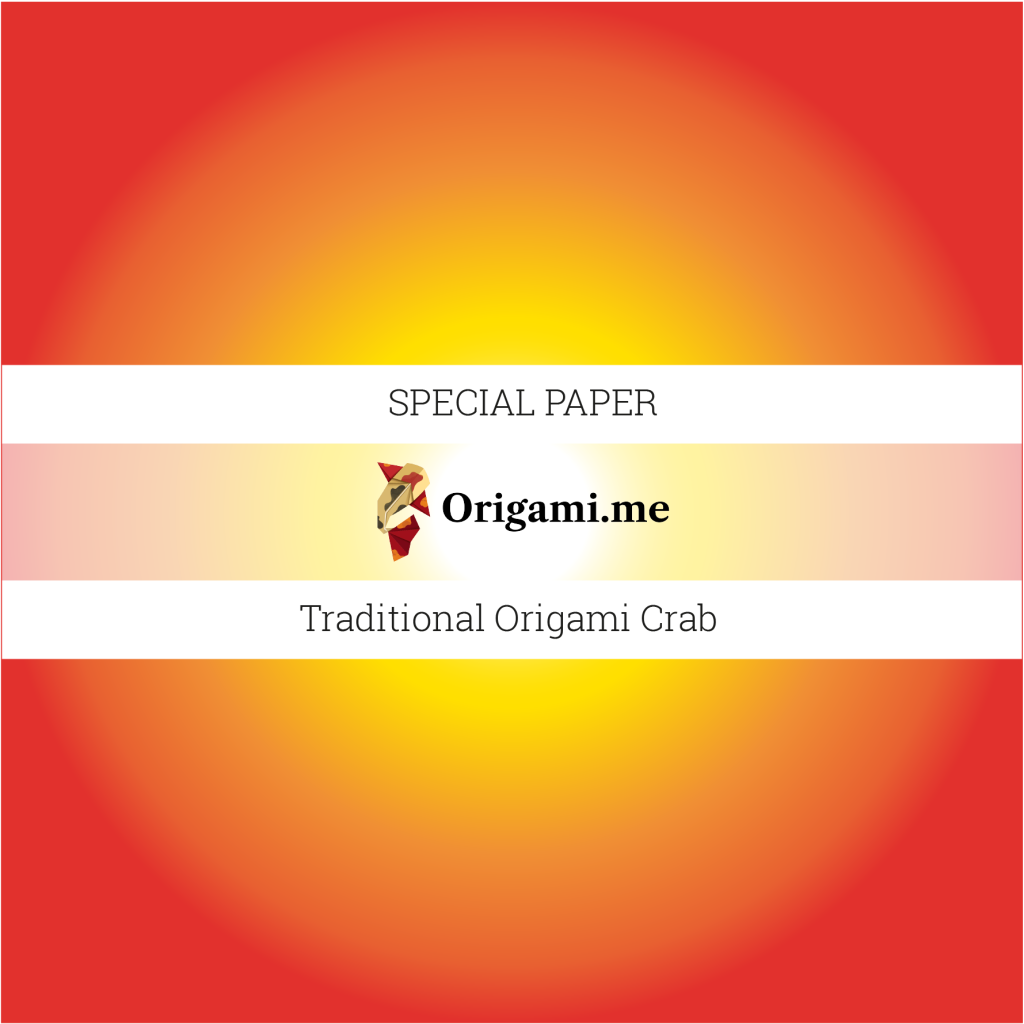 Origami Crab paper pattern