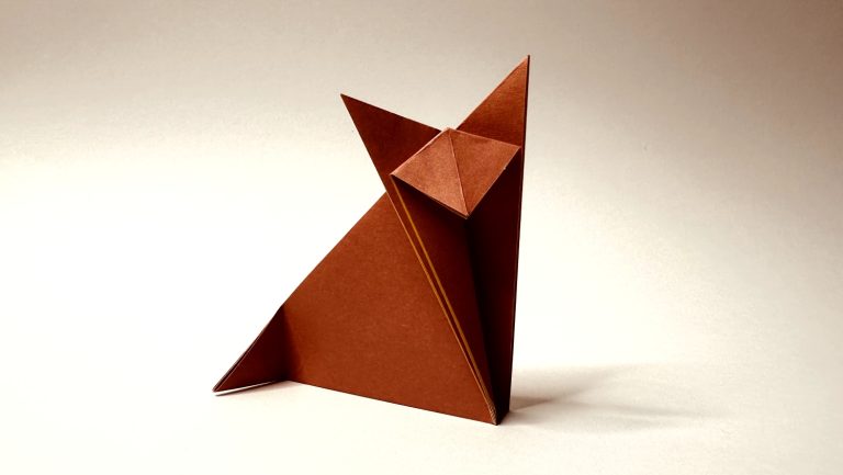 easy traditional origami fox