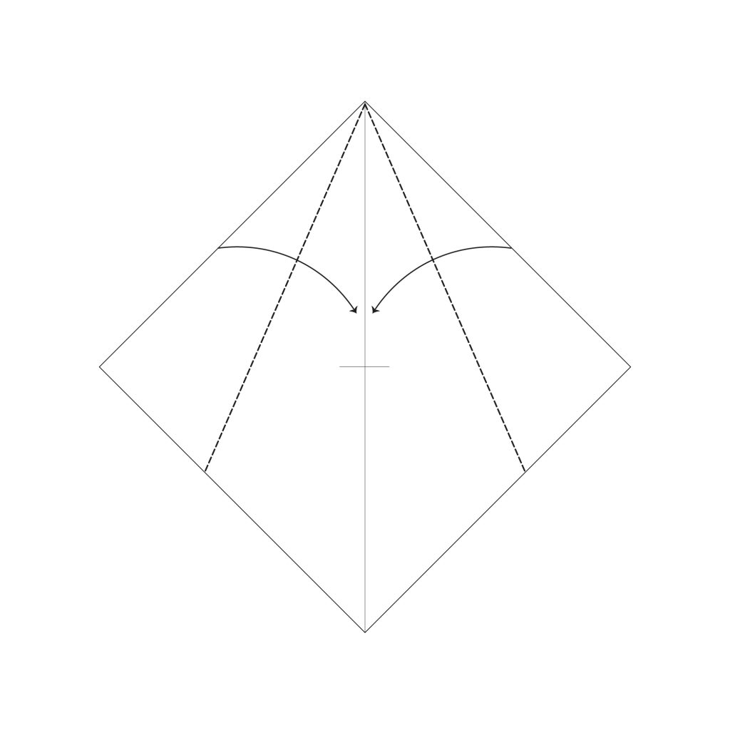 origami necktie diagram step 3