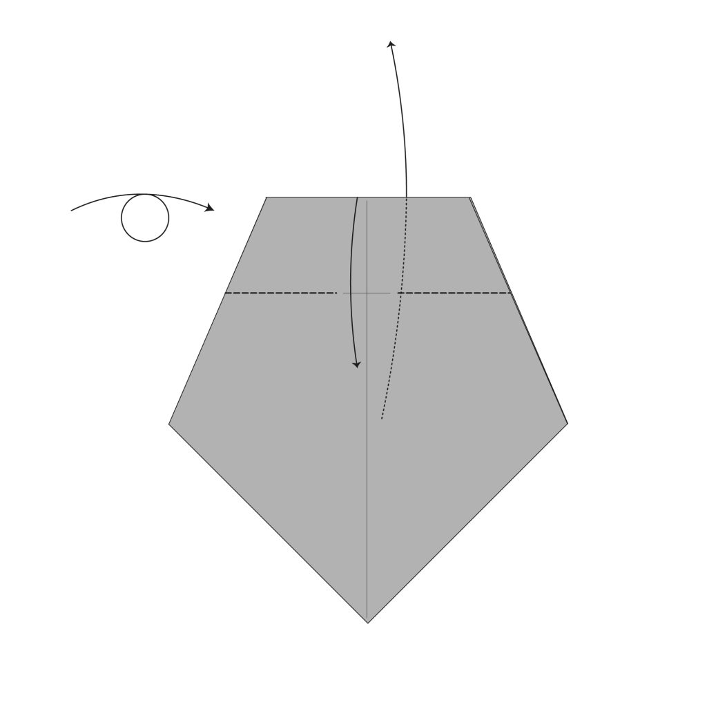 origami necktie diagram step 5