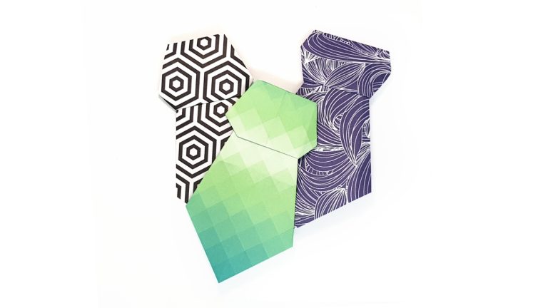 origami neckties