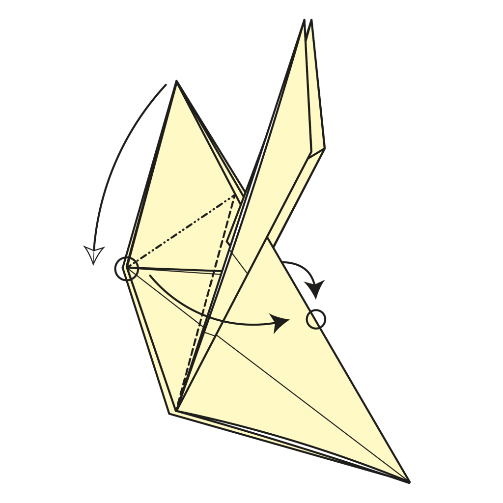 origami rabbit diagram step 10