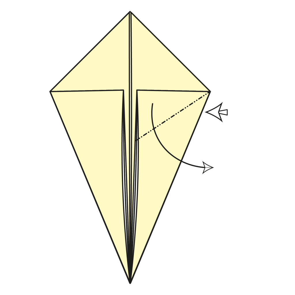 origami rabbit diagram step 4