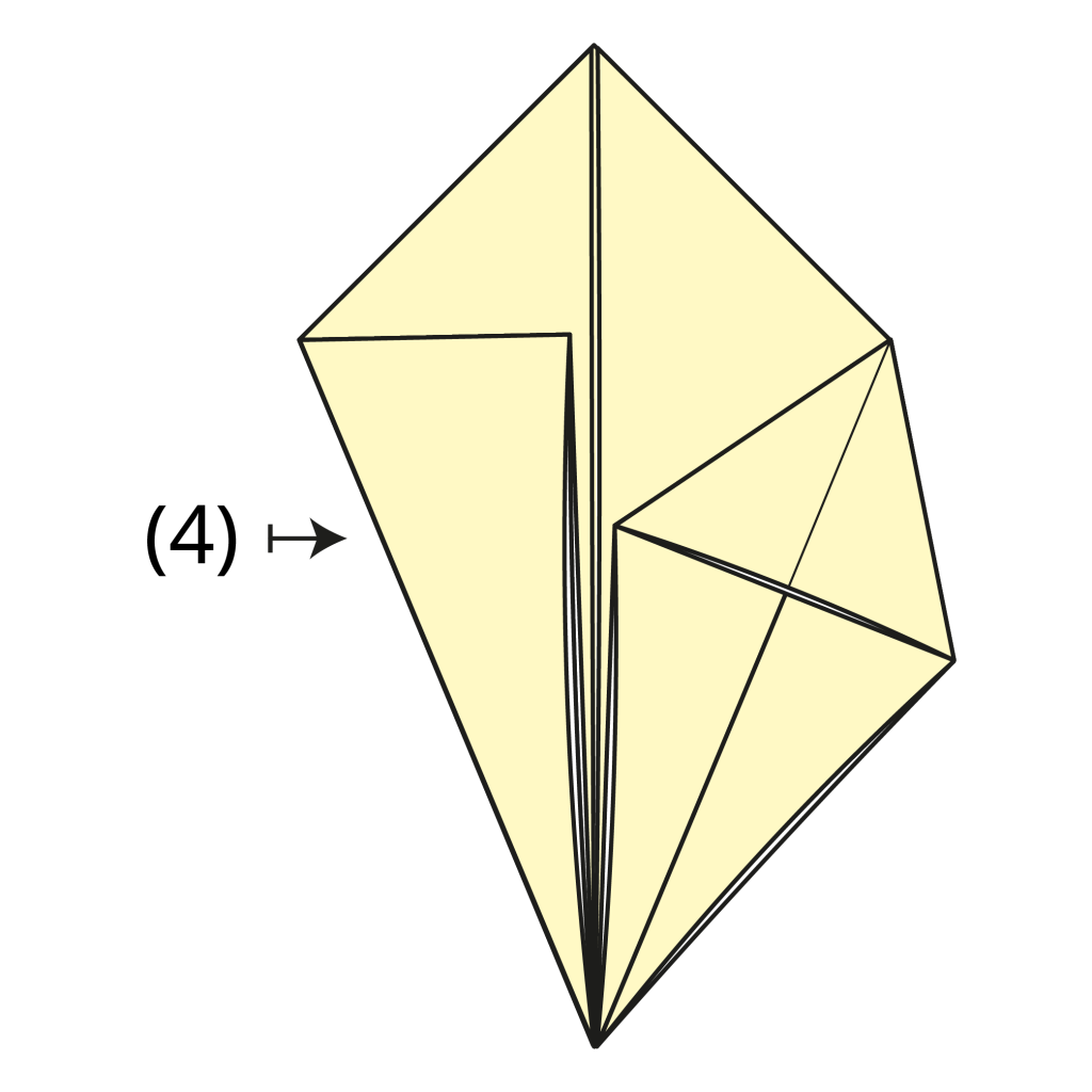 origami rabbit diagram step 5