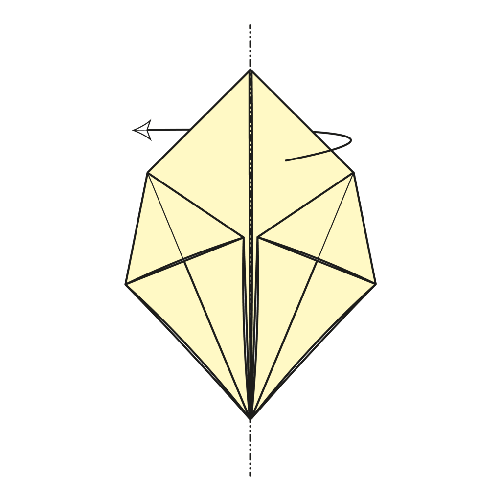 origami rabbit diagram step 6