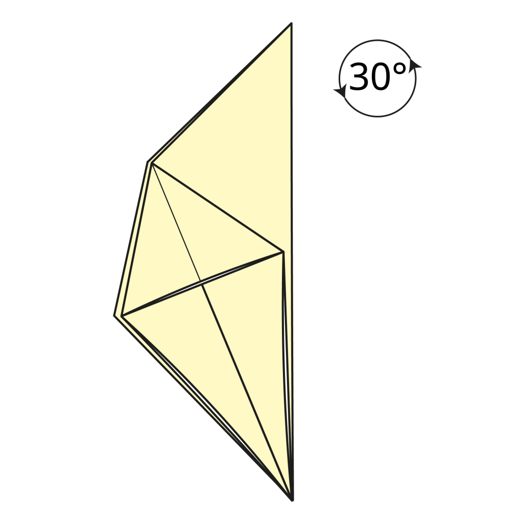 origami rabbit diagram step 7