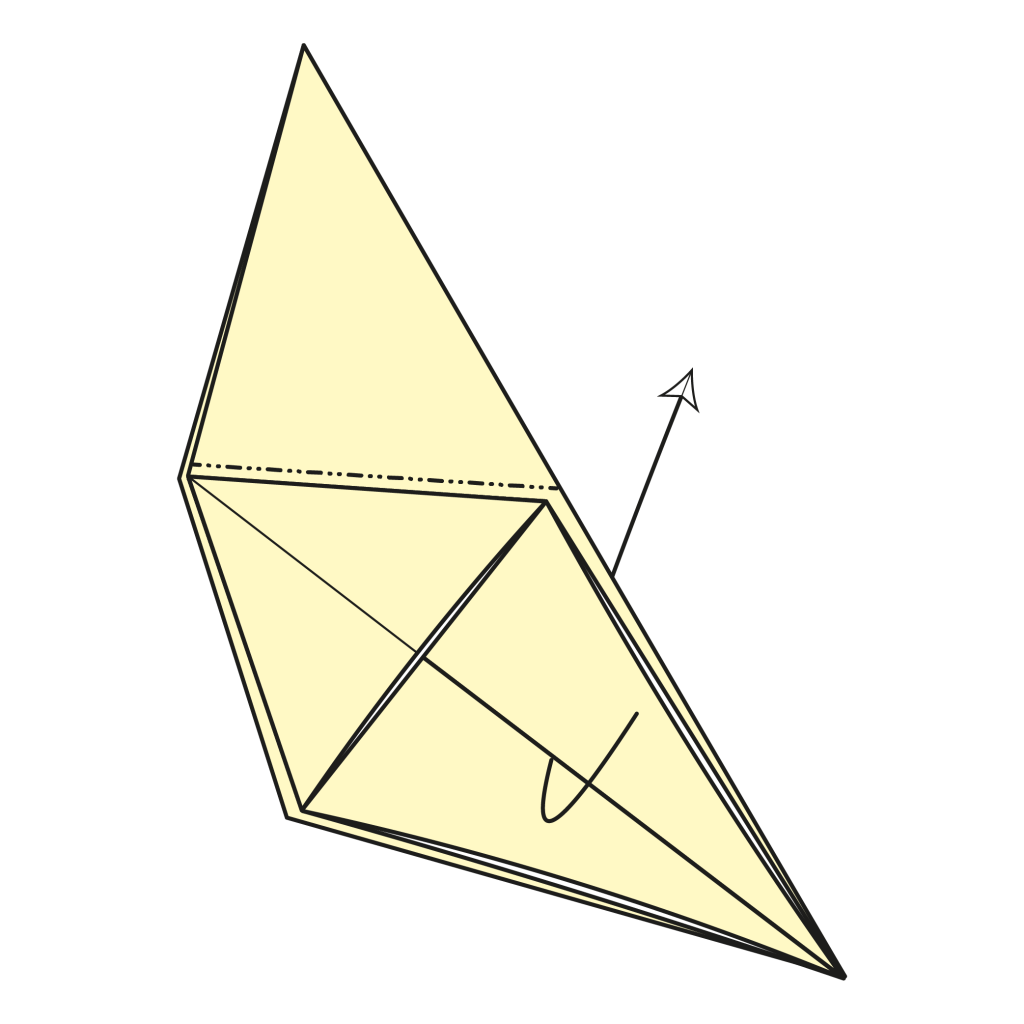 origami rabbit diagram step 8