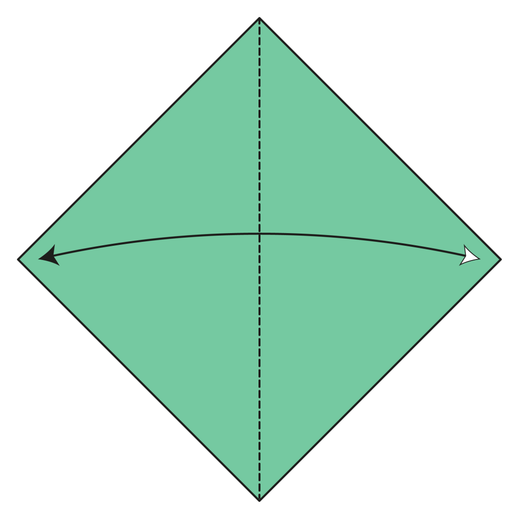 origami snake diagram step 1