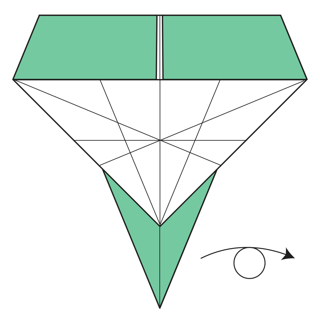 origami snake diagram step 10