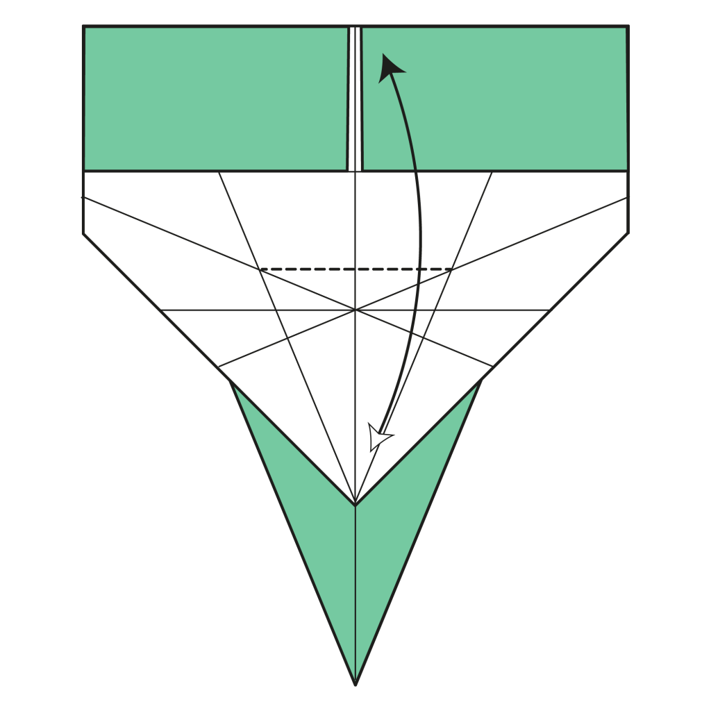 origami snake diagram step 13