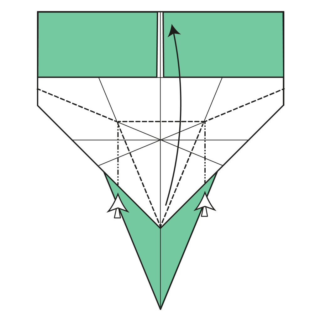 origami snake diagram step 14