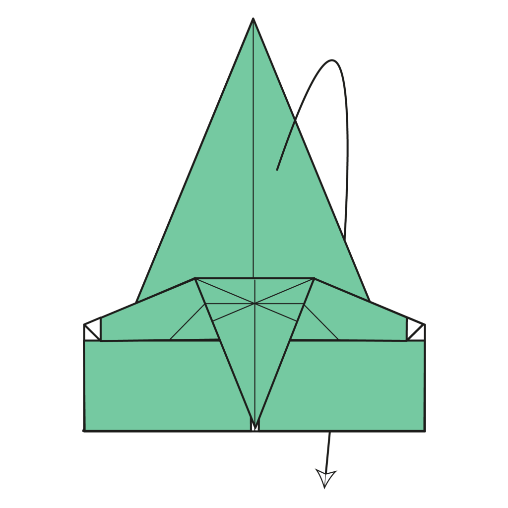 origami snake diagram step 16