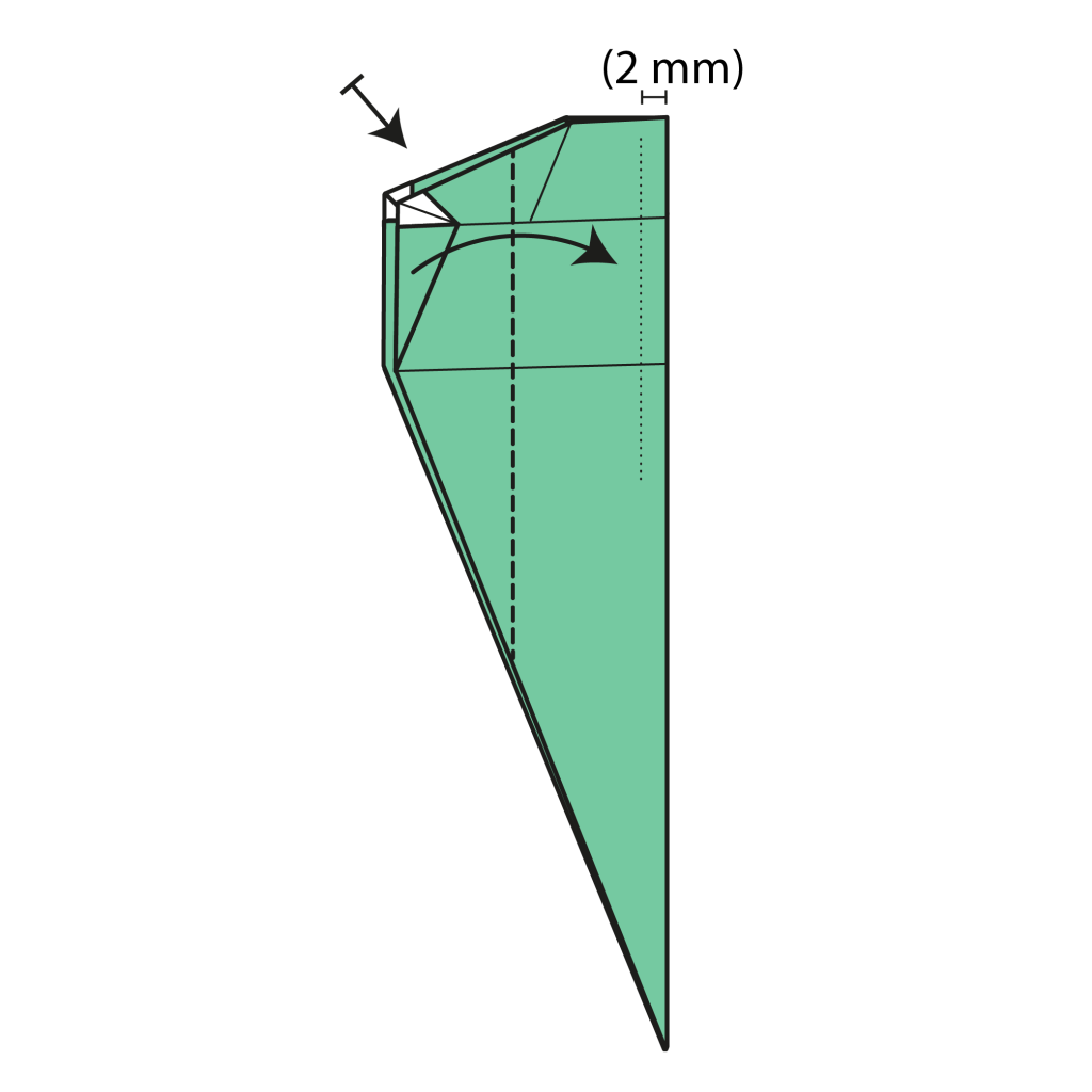 origami snake diagram step 18
