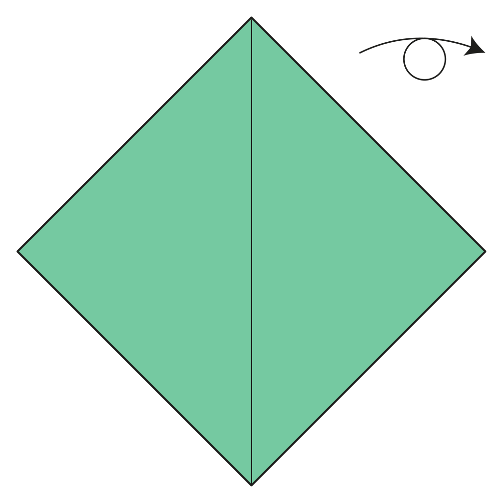 origami snake diagram step 2