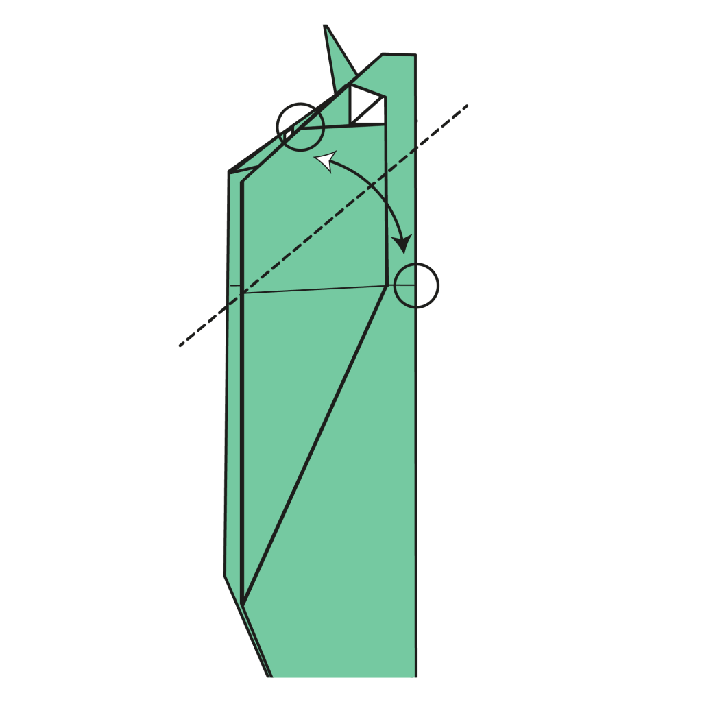 origami snake diagram step 27