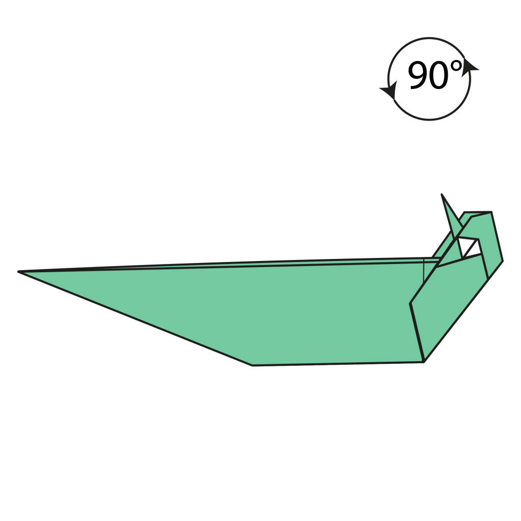 origami snake diagram step 29