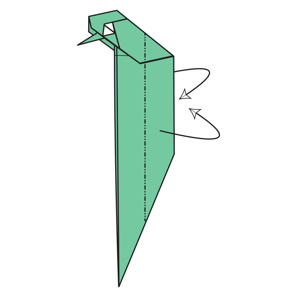 origami snake diagram step 30