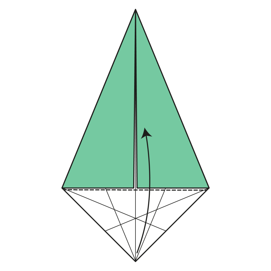 origami snake diagram step 6
