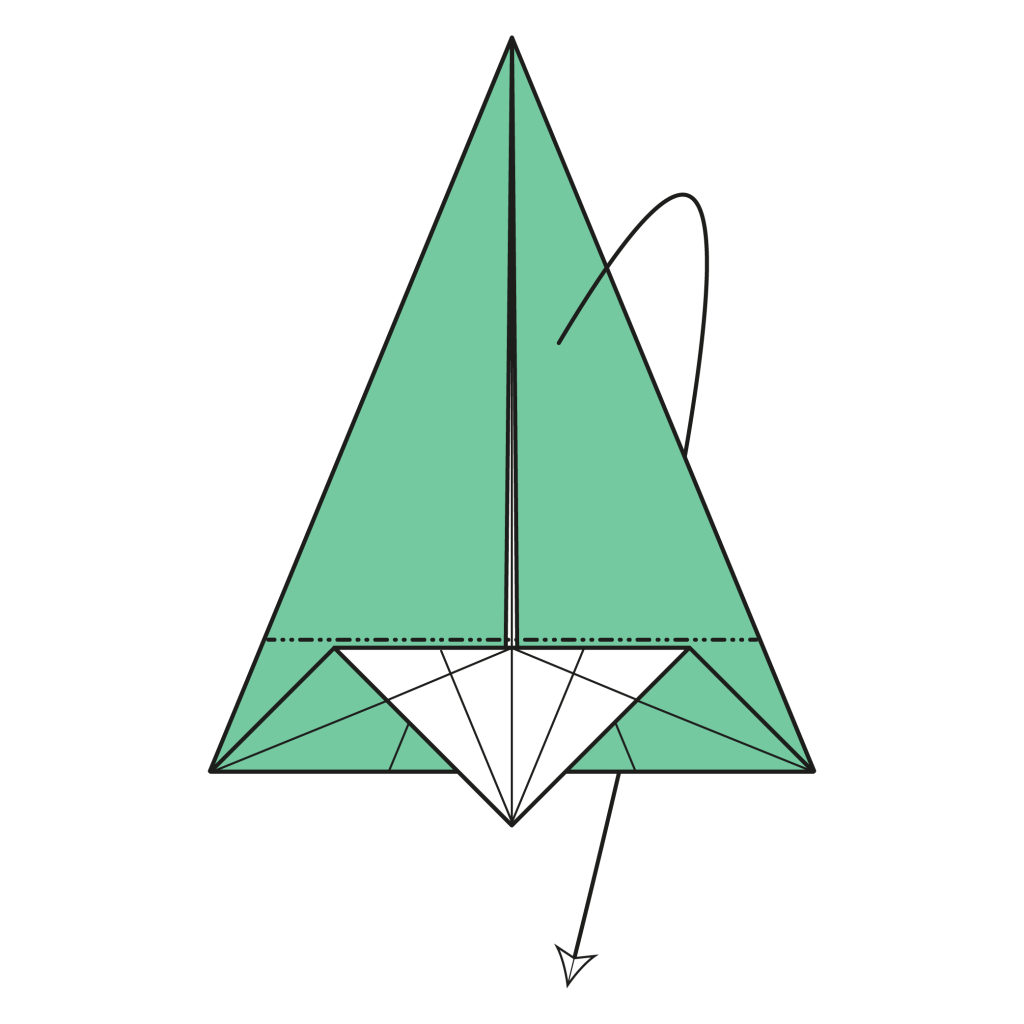 origami snake diagram step 8
