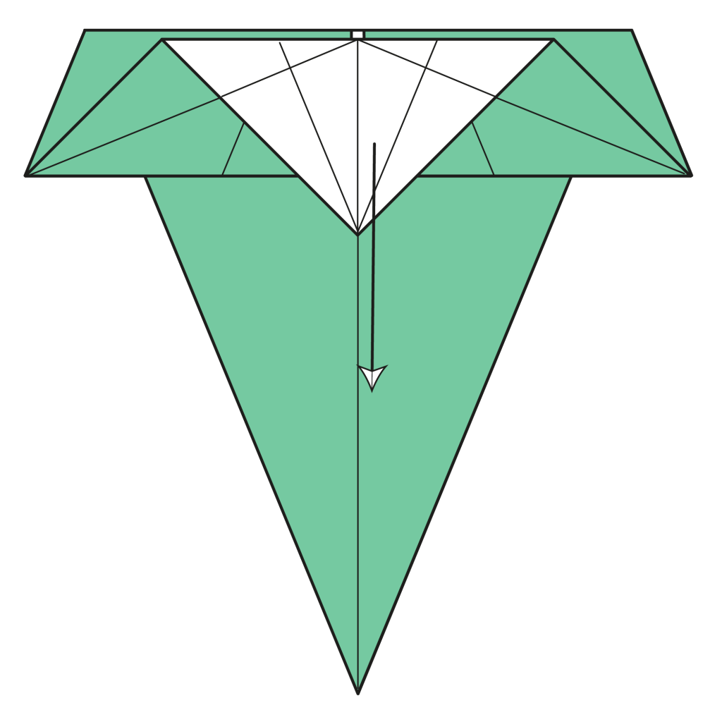 origami snake diagram step 9