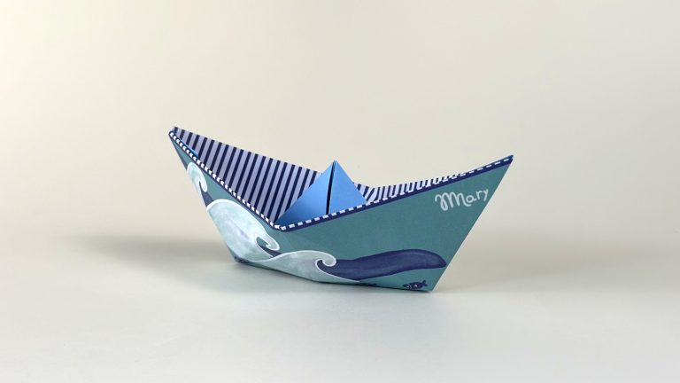 traditional origami boat