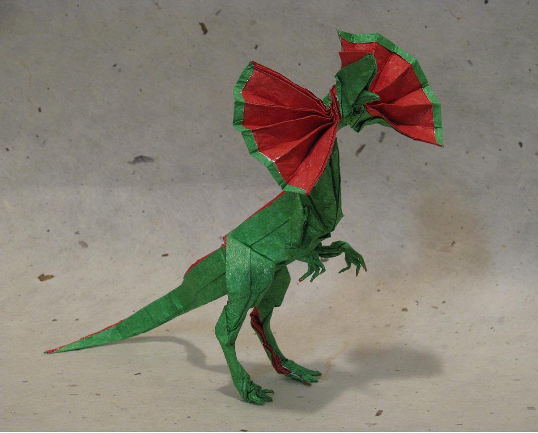 Origami Dilophosaurus