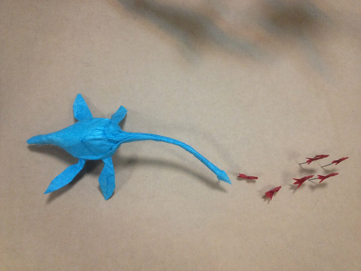 Origami Mauisaurus