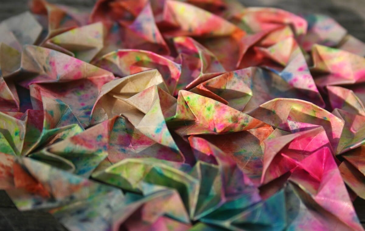 Origami Fireworks Tessellation by Joel Cooper
