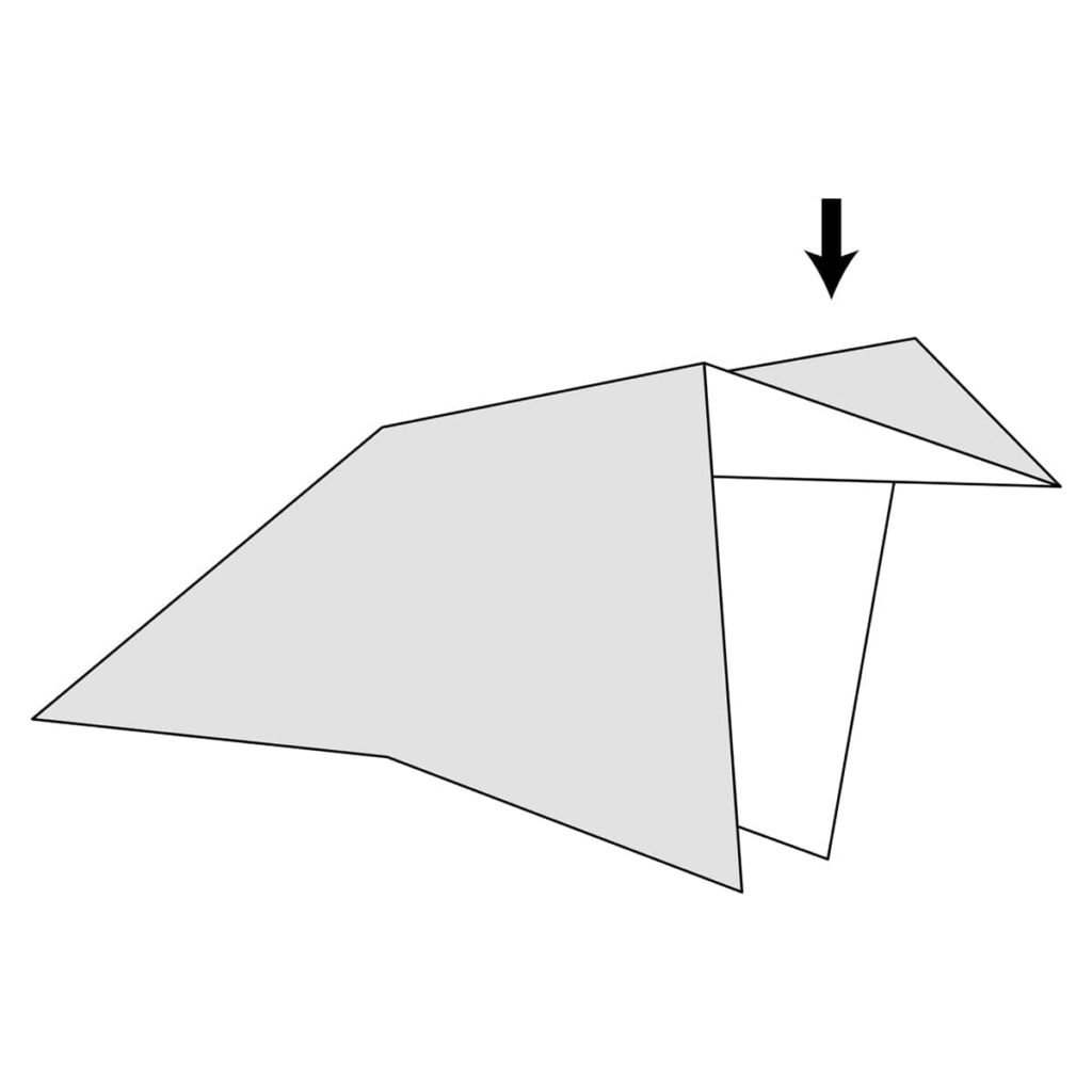 Inside Reverse Fold Step 9