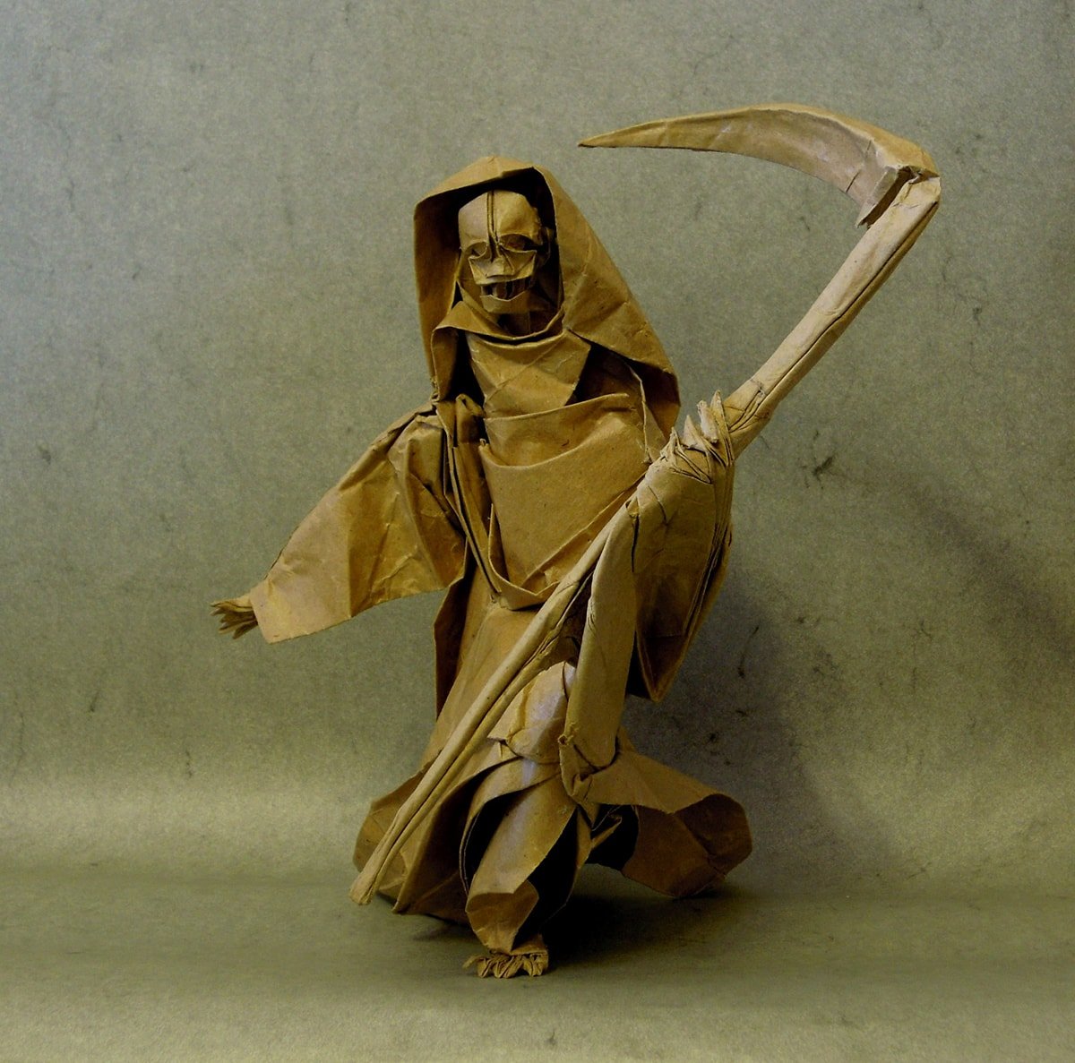 Origami Grim Reaper by Dzmitry Lysiuk