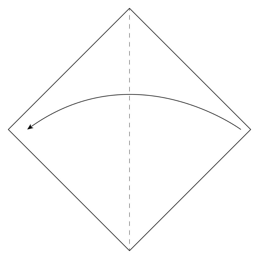 Outside Reverse Fold Step 1