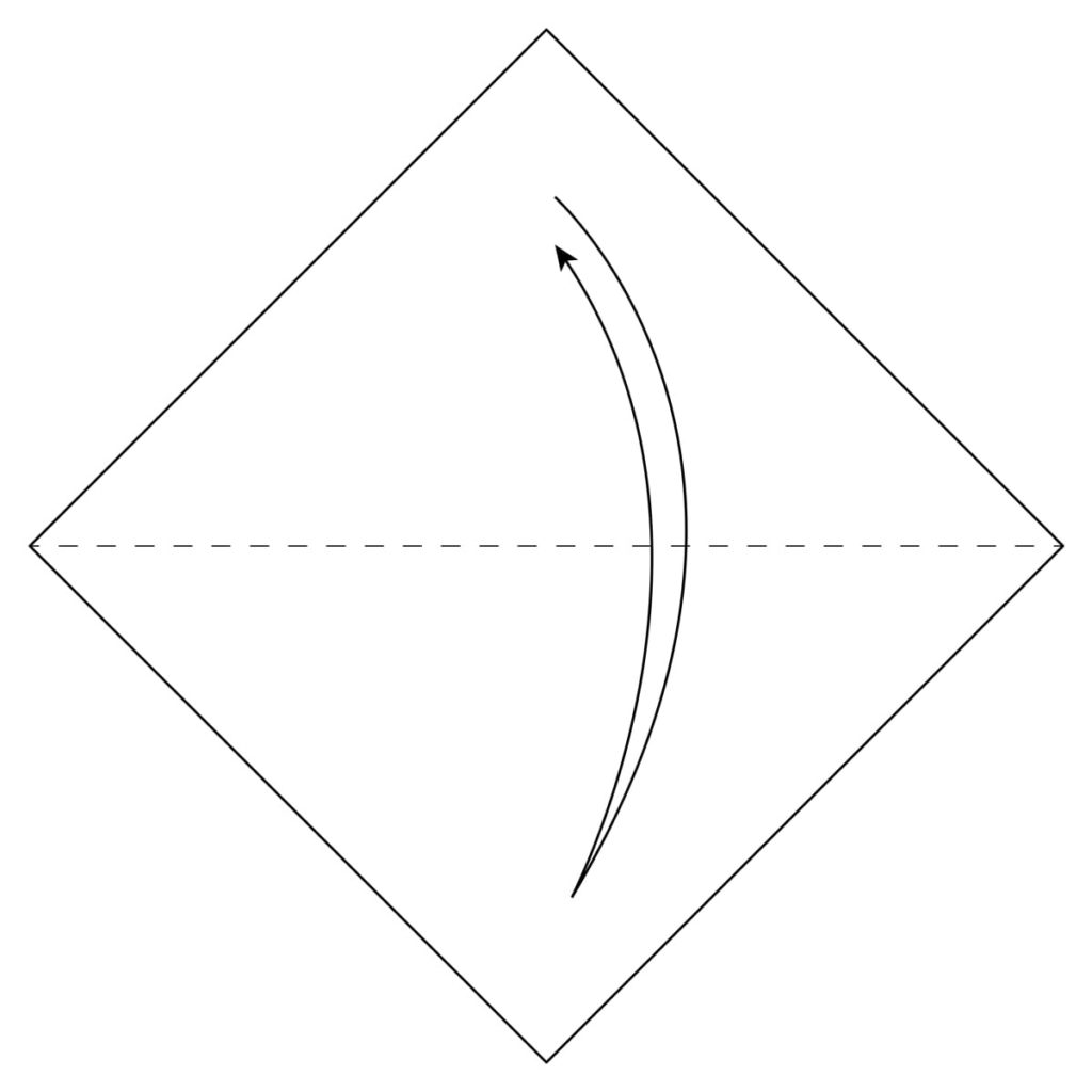 Rabbit Ear Fold Step 1