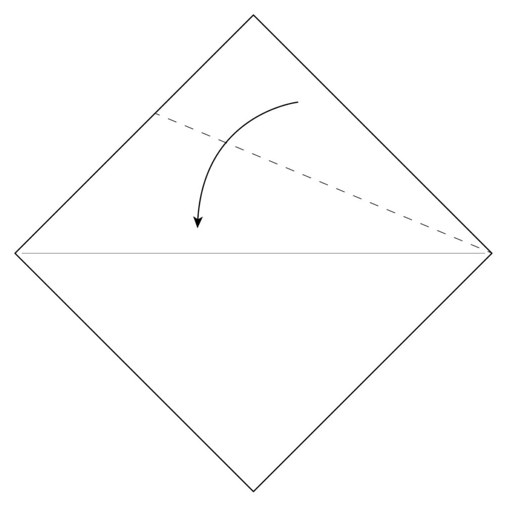 Rabbit Ear Fold Step 2