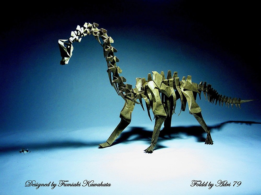 Playful Brachiosaurus Skeleton