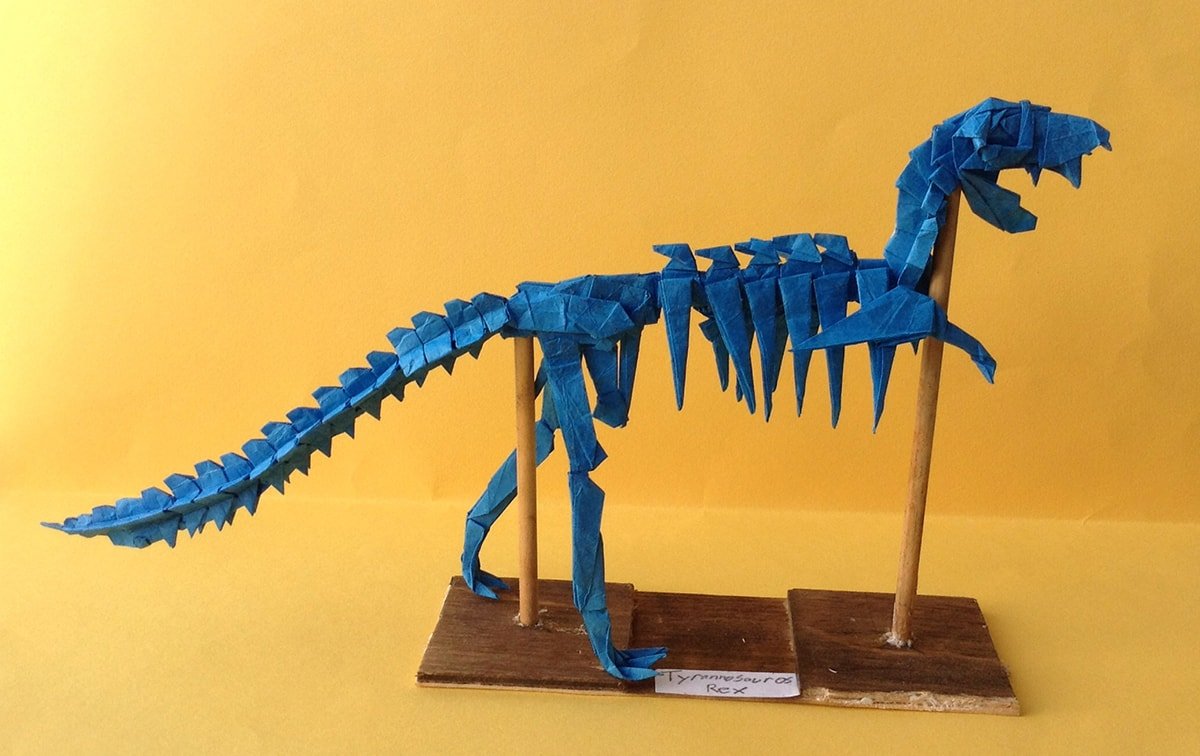 Blue T-Rex Skeleton