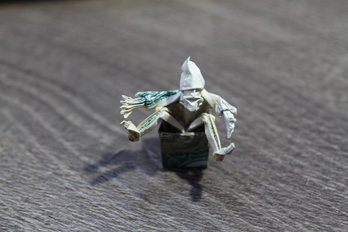 Origami Money Dwarf