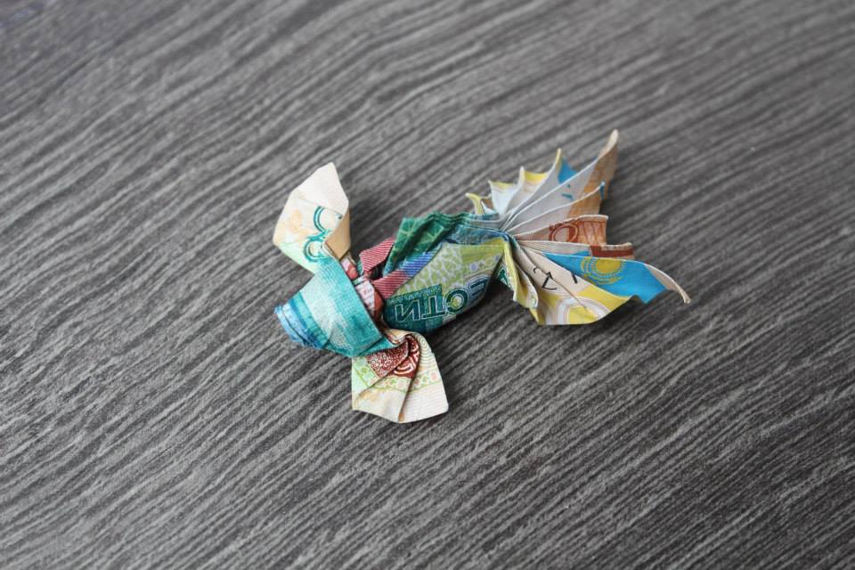 Origami Money Goldfish