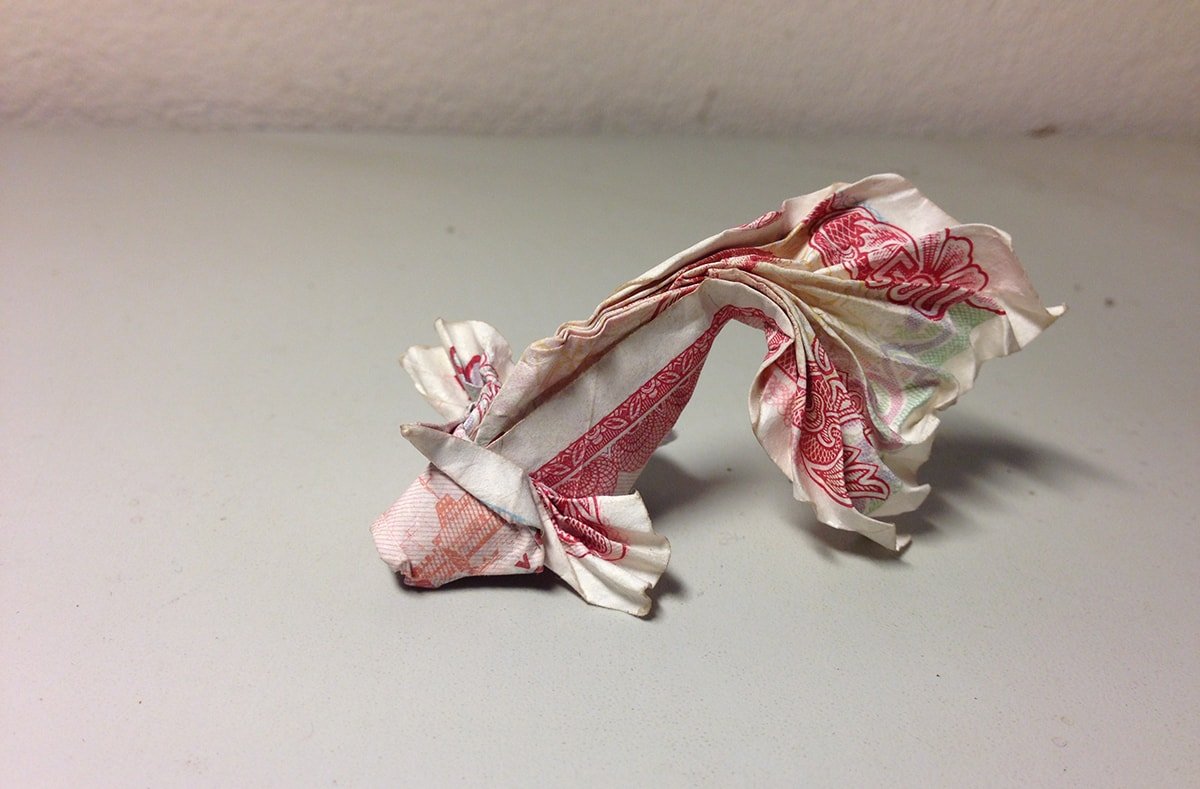 Origami Money Goldfish