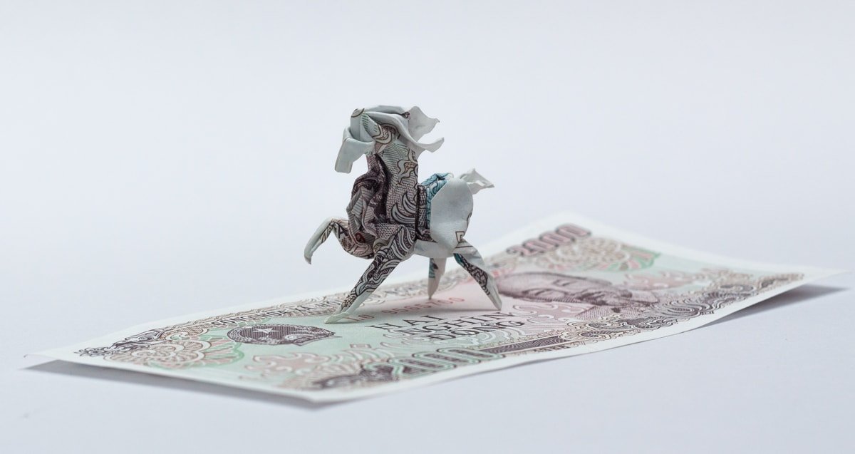 Origami Money Horse