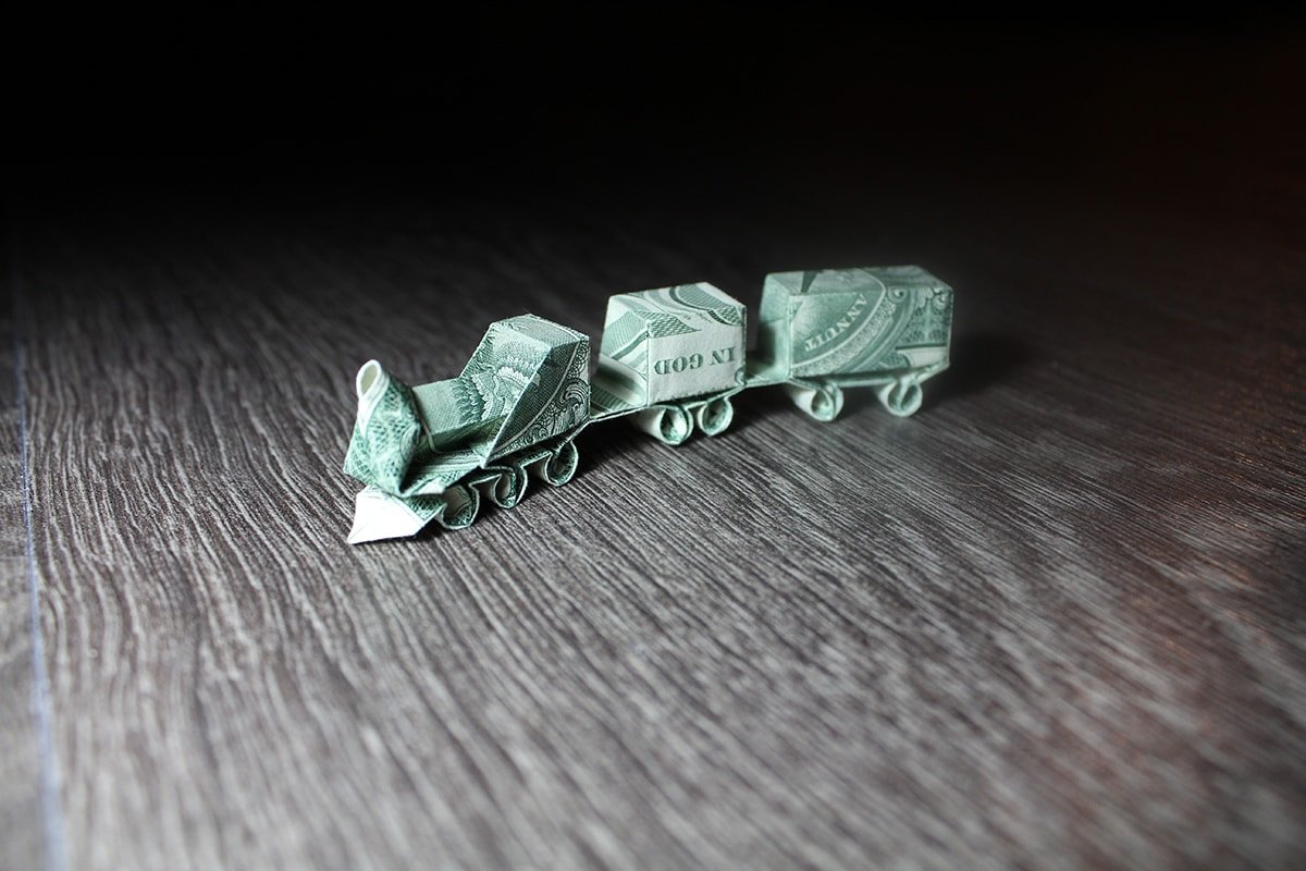Origami Money Train