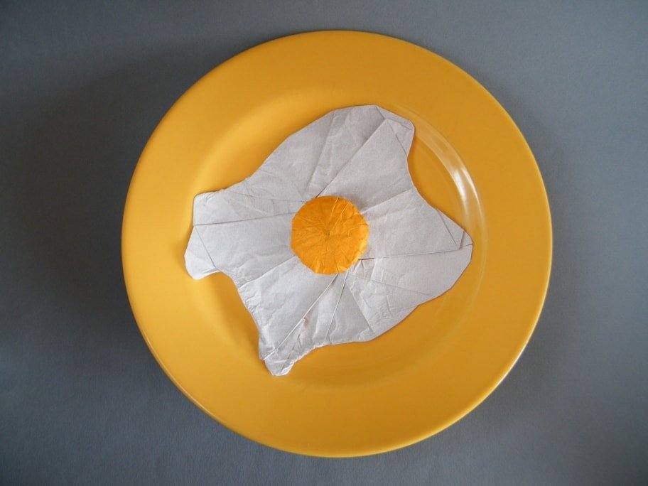 Fried Egg on Plate