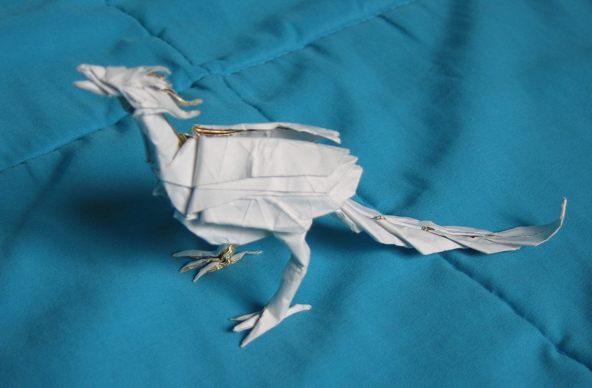 White and Gold Phoenix