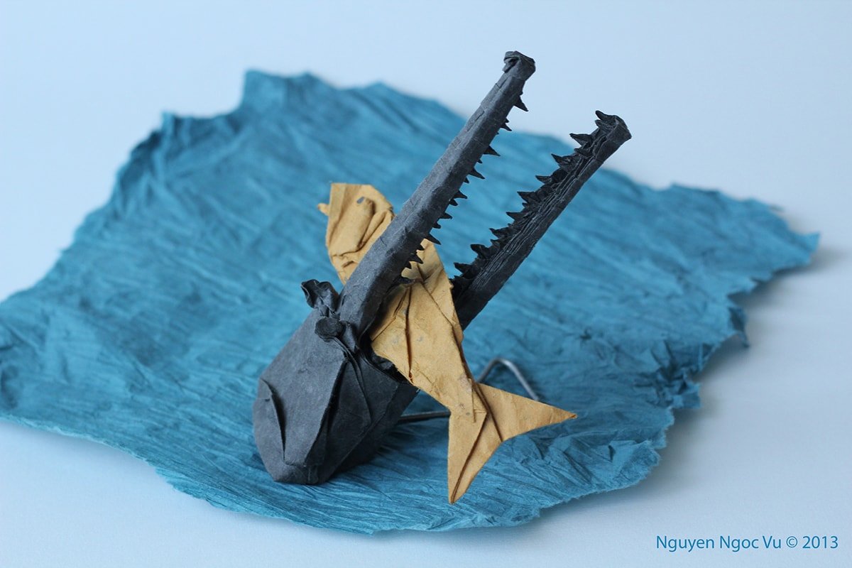 Gharial Hunting Fish