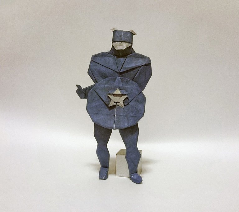 Paper Folded Captain America