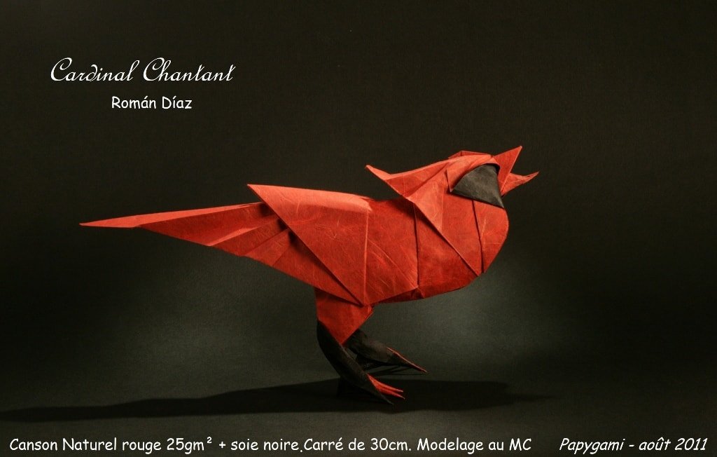 Papercraft Cardinal Folded by Luc Marnat