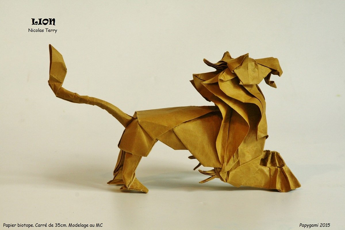 Origami Lion by Nicolas Terry (Leo)