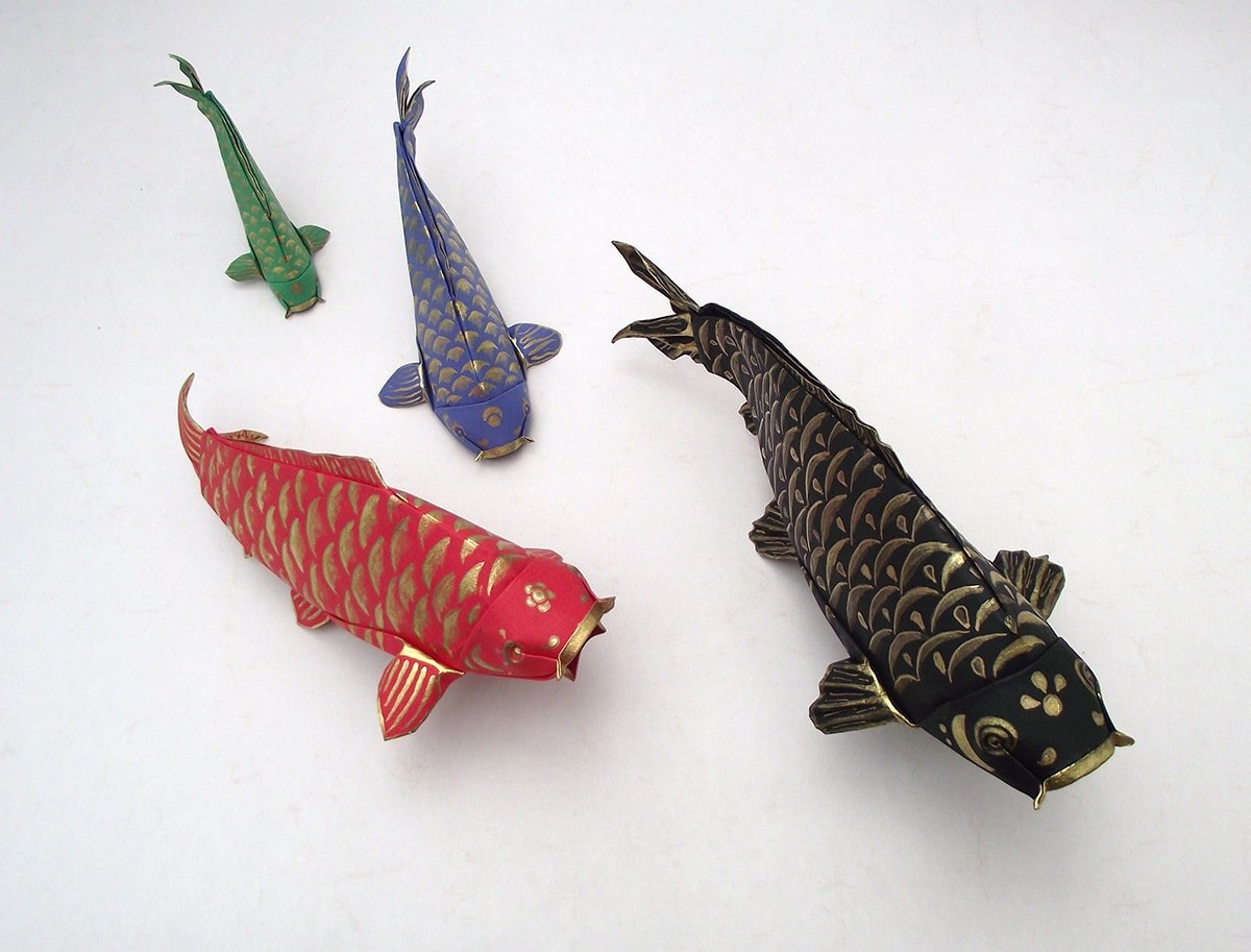 Painted Koi Folded by Edgar Williams