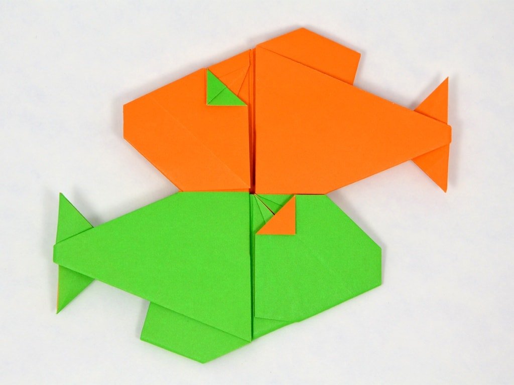 Paper Folded Pisces Fish