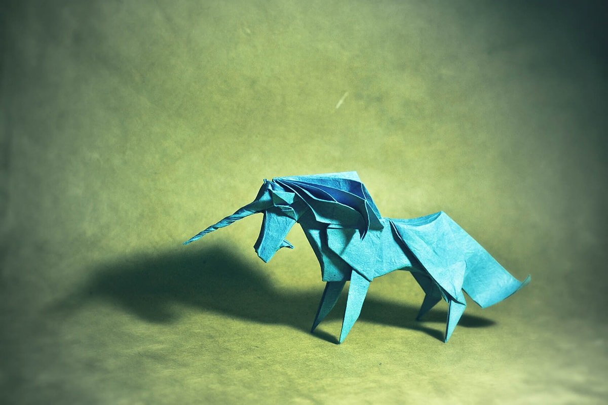 Paper Unicorn Folded by Gonzalo