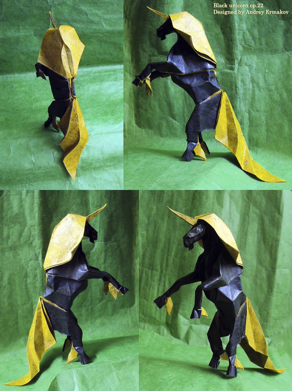 Two-Colour Paper Unicorn